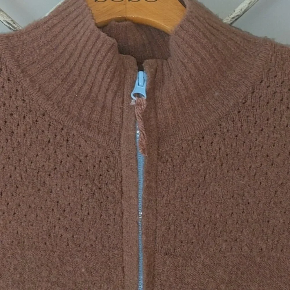 Anthropologie Sleeping on Snow zip front sweater - Picture 2 of 5